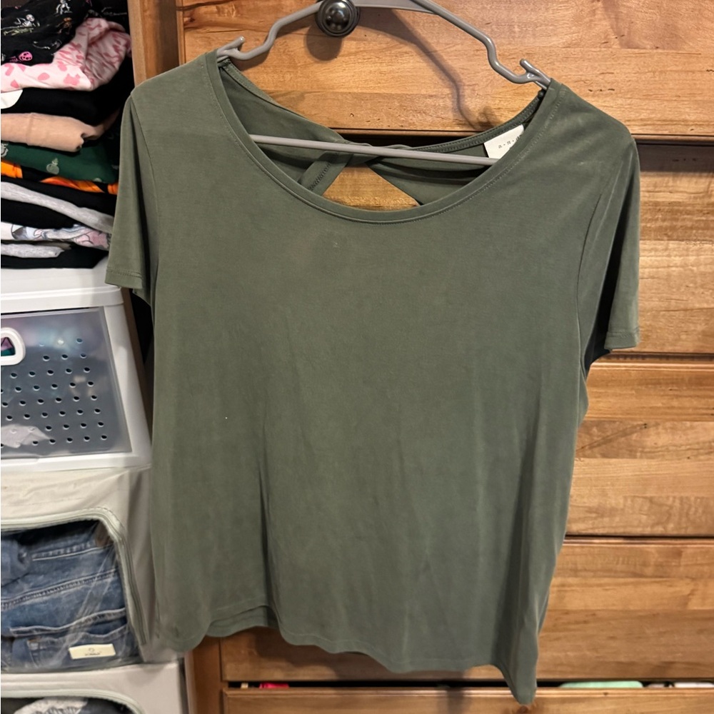 A New Day Olive Short Sleeve Tee